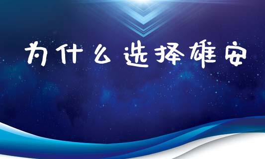 为什么选择雄安_https://wap.apzhendong.com_美股行情_第1张