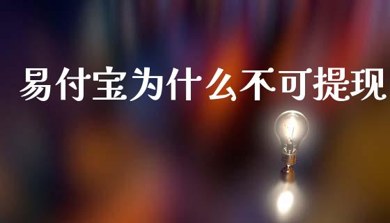 易付宝为什么不可提现_https://wap.apzhendong.com_期货直播_第1张