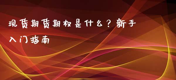 现货期货期权是什么？新手入门指南_https://wap.apzhendong.com_今日财经_第1张