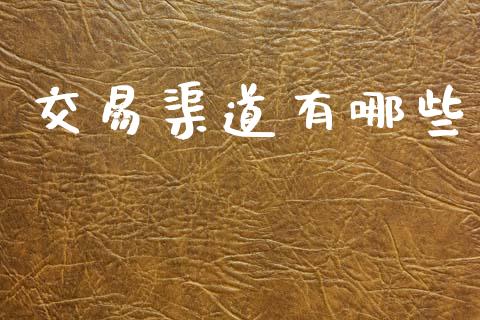交易渠道有哪些_投资理财_第1张_今日财经_投资理财_美股行情_期货直播 交易渠道有哪些_https://wap.apzhendong.com_投资理财_第1张