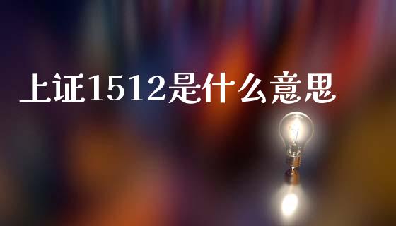 上证1512是什么意思_https://wap.apzhendong.com_美股行情_第1张