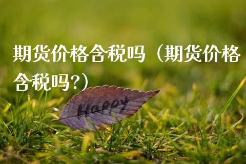 期货价格含税吗（期货价格含税吗?）_https://wap.apzhendong.com_投资理财_第1张