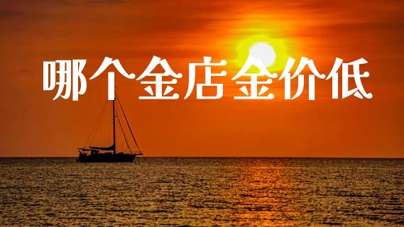 哪个金店金价低_https://wap.apzhendong.com_投资理财_第1张