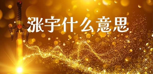 涨宇什么意思_https://wap.apzhendong.com_美股行情_第1张