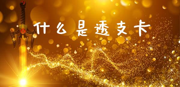 什么是透支卡_https://wap.apzhendong.com_投资理财_第1张