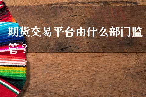 期货交易平台由什么部门监管？_https://wap.apzhendong.com_投资理财_第1张