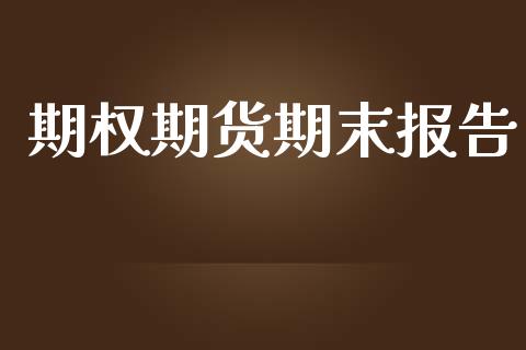 期权期货期末报告_https://wap.apzhendong.com_美股行情_第1张