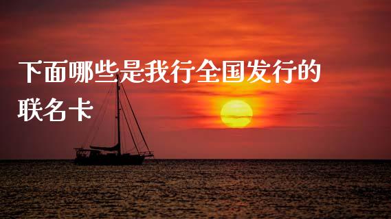 下面哪些是我行全国发行的联名卡_https://wap.apzhendong.com_今日财经_第1张