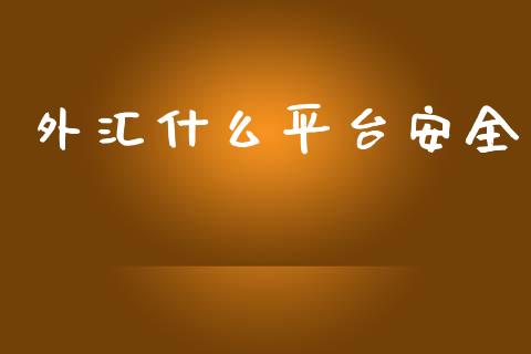 外汇什么平台安全_https://wap.apzhendong.com_投资理财_第1张