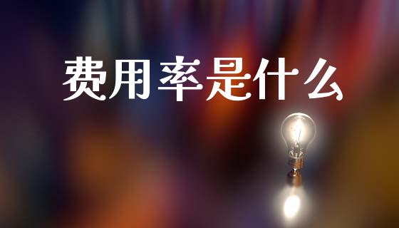 费用率是什么_https://wap.apzhendong.com_美股行情_第1张
