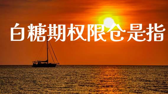 白糖期权限仓是指_https://wap.apzhendong.com_期货直播_第1张
