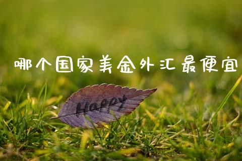 哪个国家美金外汇最便宜_https://wap.apzhendong.com_美股行情_第1张