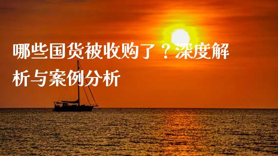 哪些国货被收购了？深度解析与案例分析_https://wap.apzhendong.com_今日财经_第1张