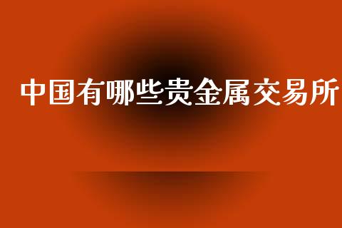 中国有哪些贵金属交易所_https://wap.apzhendong.com_美股行情_第1张