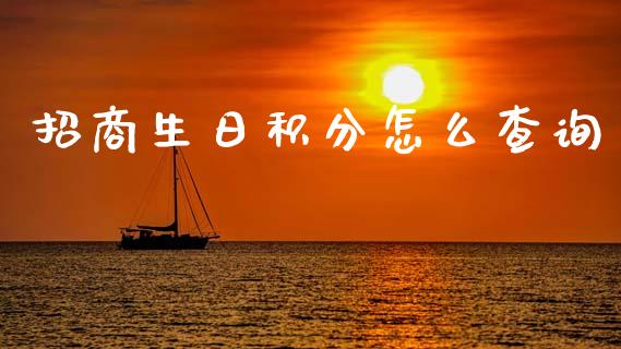 招商生日积分怎么查询_https://wap.apzhendong.com_期货直播_第1张